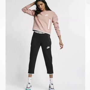 Nike black sports wear tech pant  drawstring elastic band size XS active wear